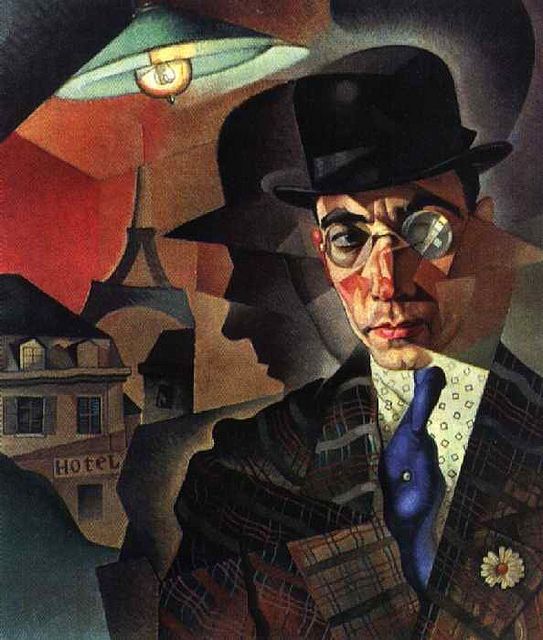 Yuriy Annenkov - Portrait of M.A.Sherling (1918)
